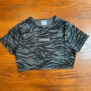 GYMSHARK Animal Graphic Crop Top
